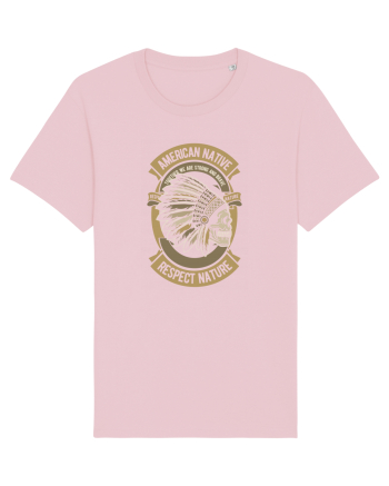 American Native Skull Cotton Pink