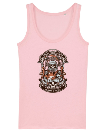 Astronaut Skull Cotton Pink