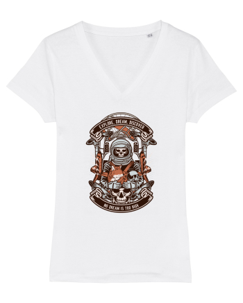 Astronaut Skull White