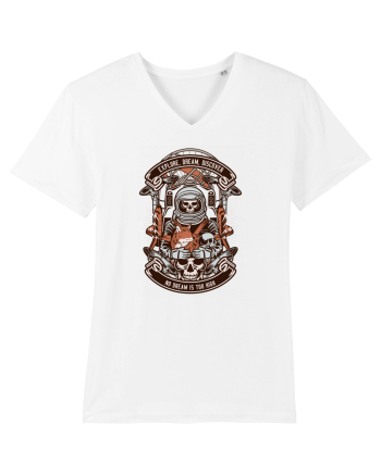Astronaut Skull White