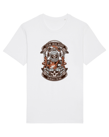 Astronaut Skull White