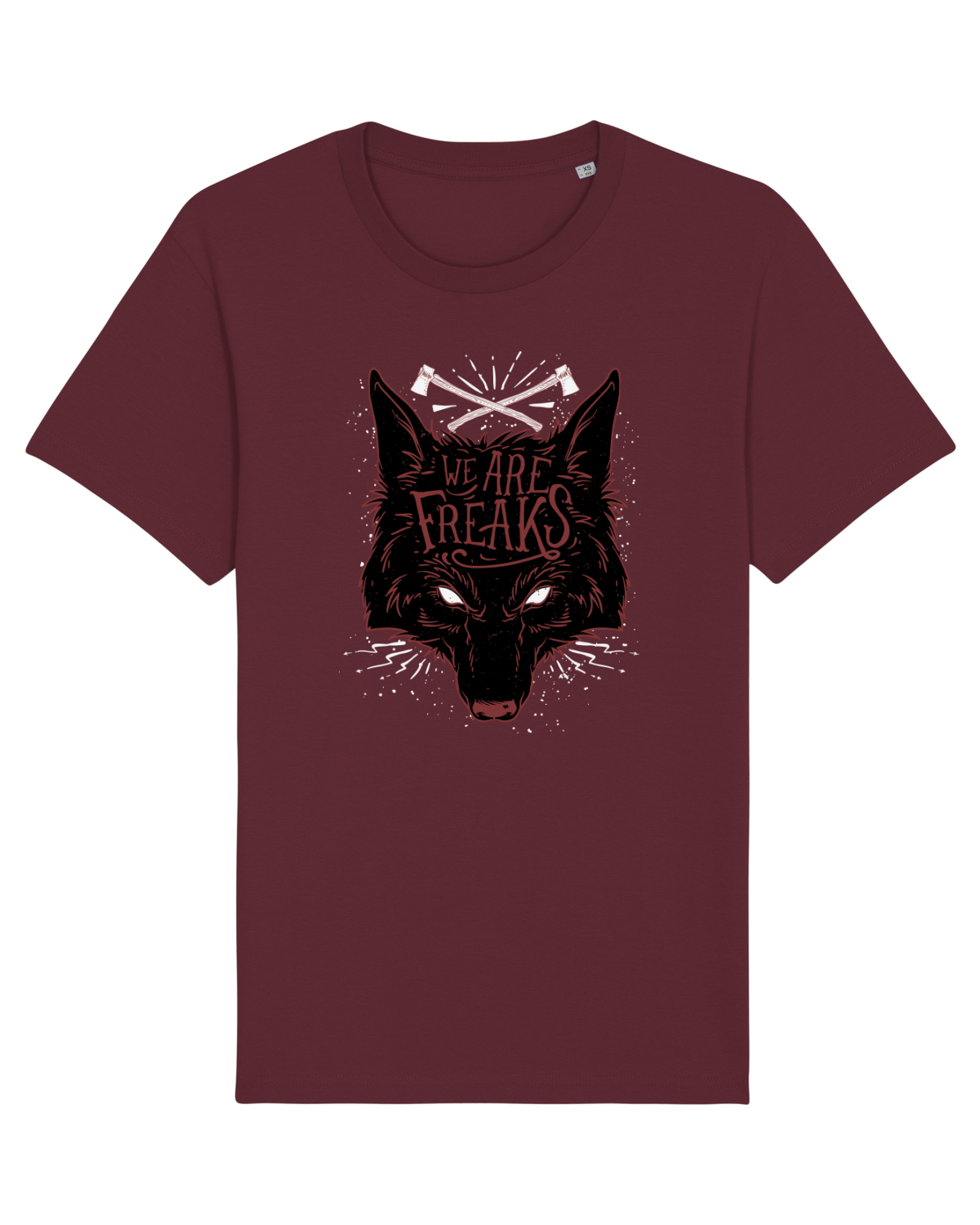 Tricou mânecă scurtă Unisex Rocker Burgundy