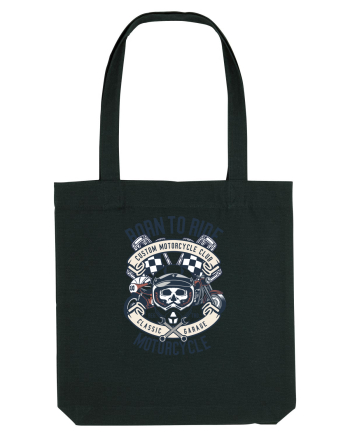 Born To Ride SKull Black