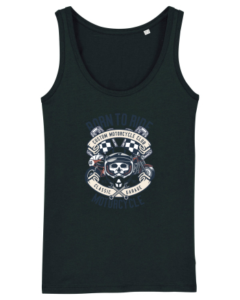 Born To Ride SKull Black