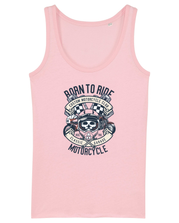 Born To Ride SKull Cotton Pink