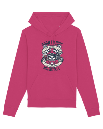 Born To Ride SKull Raspberry