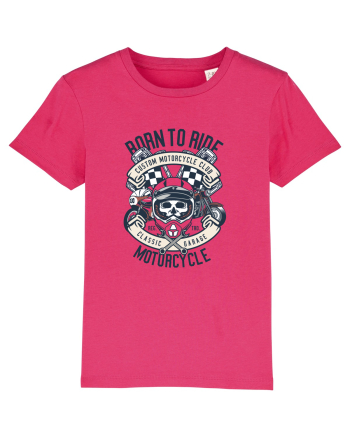 Born To Ride SKull Raspberry