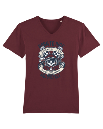 Born To Ride SKull Burgundy