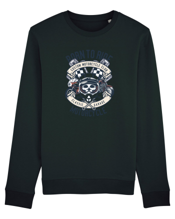 Born To Ride SKull Black