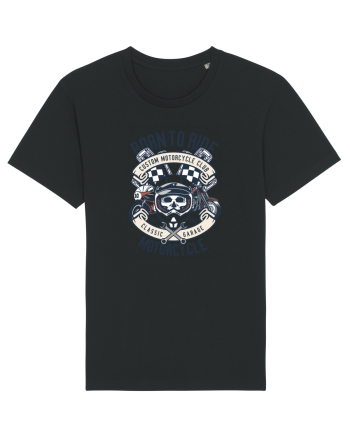 Born To Ride SKull Black