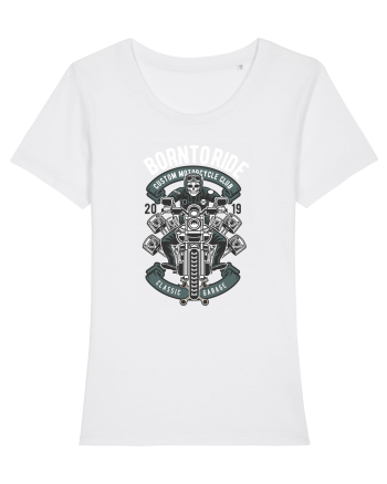 Born To Ride SKeleton White