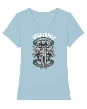 Born To Ride SKeleton Sky Blue