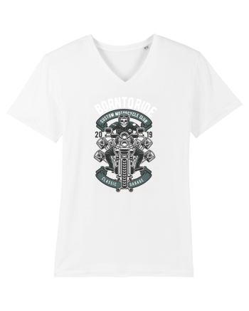 Born To Ride SKeleton White
