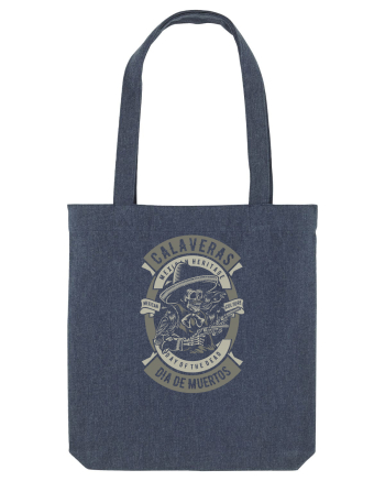 Dia De Muertos Gringo Skull Midnight Blue