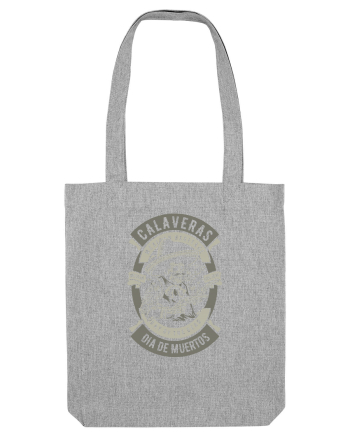 Dia De Muertos Gringo Skull Heather Grey