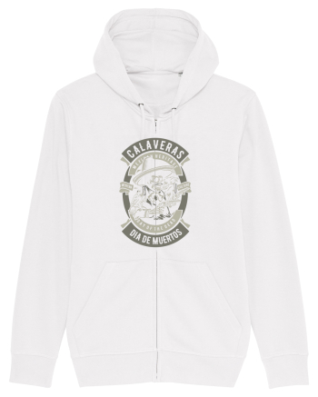 Dia De Muertos Gringo Skull White