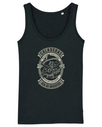Dia De Muertos Gringo Skull Black