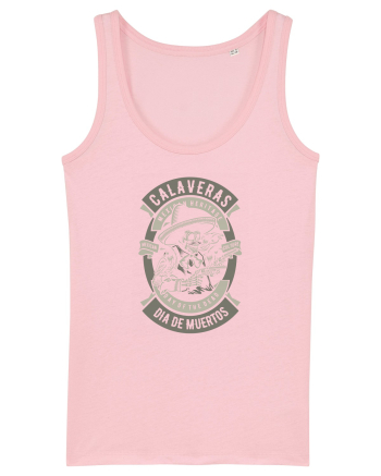 Dia De Muertos Gringo Skull Cotton Pink