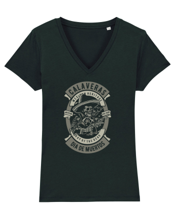 Dia De Muertos Gringo Skull Black