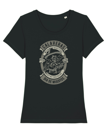 Dia De Muertos Gringo Skull Black