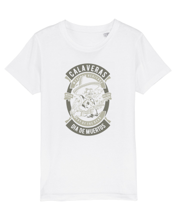 Dia De Muertos Gringo Skull White