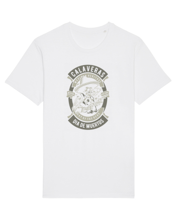 Dia De Muertos Gringo Skull White