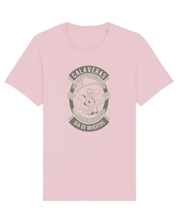 Dia De Muertos Gringo Skull Cotton Pink