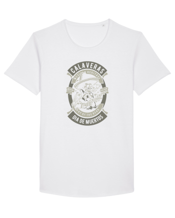 Dia De Muertos Gringo Skull White