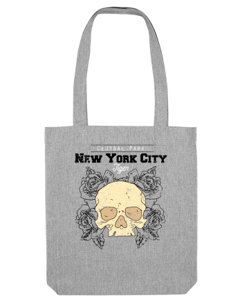 New York City Skull Heather Grey