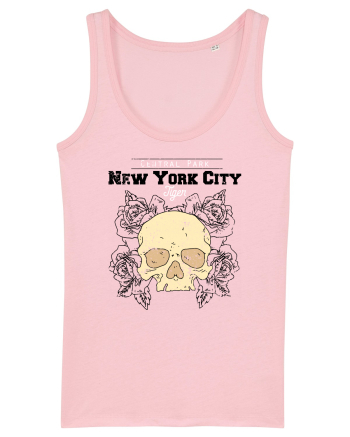 New York City Skull Cotton Pink