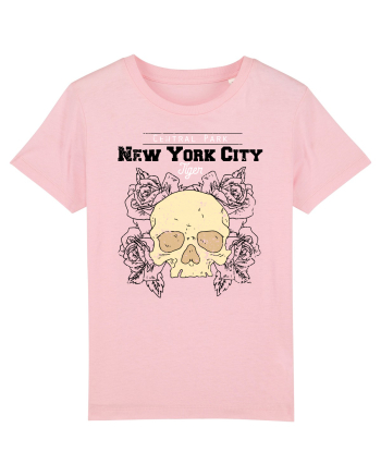 New York City Skull Cotton Pink