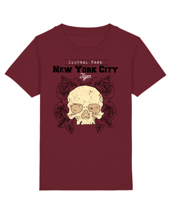 New York City Skull Burgundy