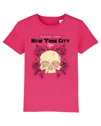 New York City Skull Raspberry