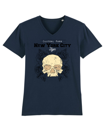 New York City Skull French Navy