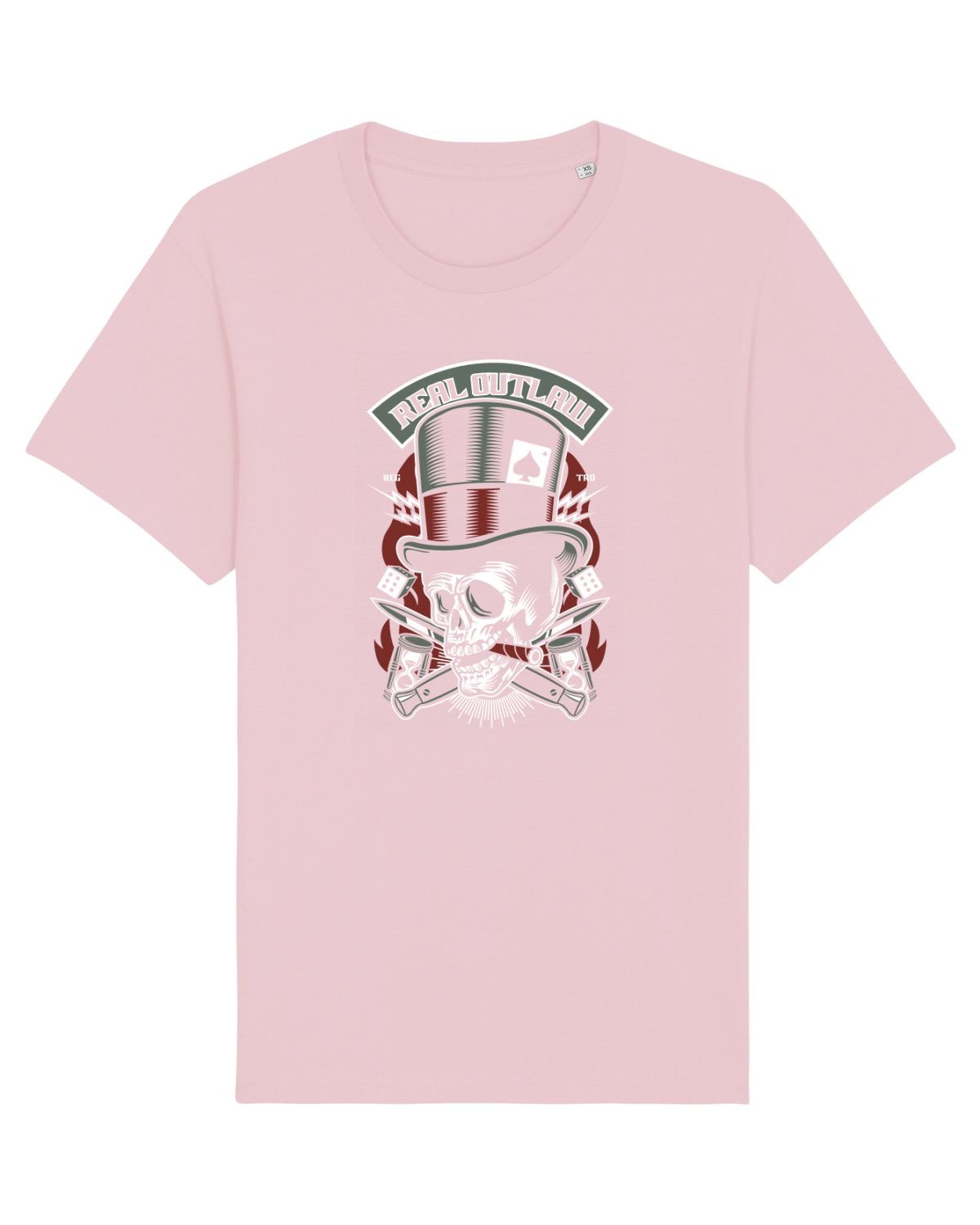 Tricou mânecă scurtă Unisex Rocker Cotton Pink