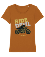 Ride Devil Rider Tricou mânecă scurtă guler larg fitted Damă Expresser