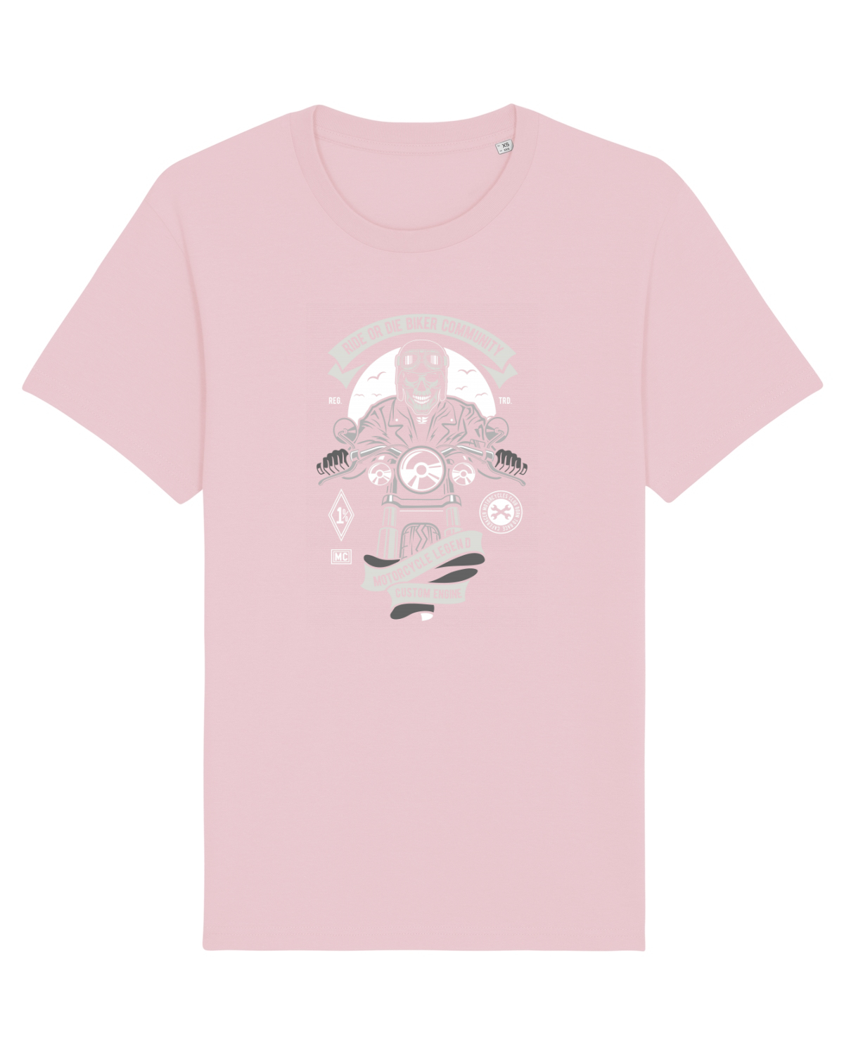 Tricou mânecă scurtă Unisex Rocker Cotton Pink