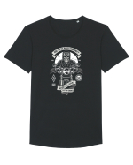 Ride or Die Biker Skull Tricou mânecă scurtă guler larg Bărbat Skater