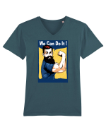 We can Do It Tricou mânecă scurtă guler V Bărbat Presenter