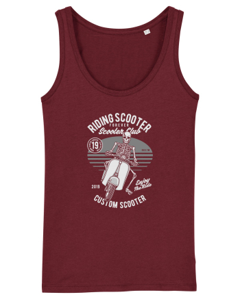 Scooter Skull Burgundy
