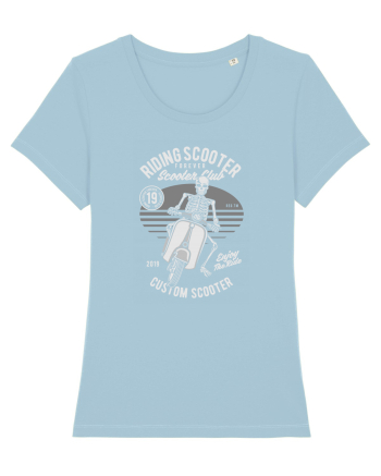 Scooter Skull Sky Blue