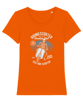 Scooter Skull Bright Orange