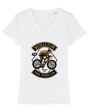 Skull Bicycle Skeleton White