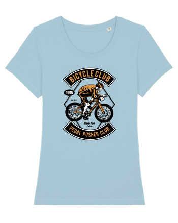 Skull Bicycle Skeleton Sky Blue
