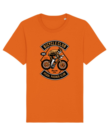 Skull Bicycle Skeleton Bright Orange