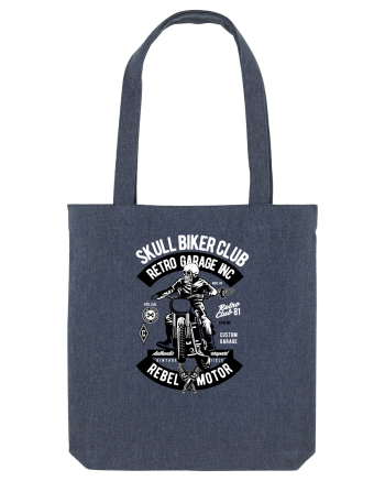 Biker Club Skeleton Midnight Blue