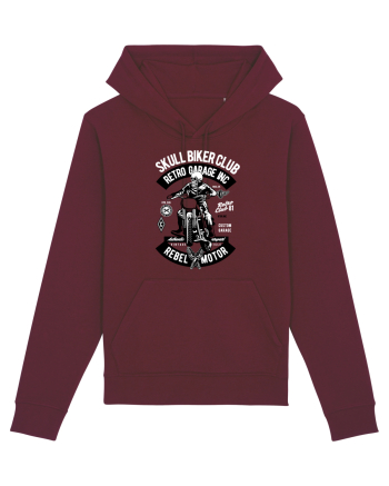 Biker Club Skeleton Burgundy