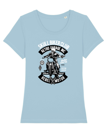 Biker Club Skeleton Sky Blue