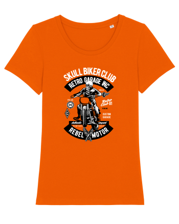 Biker Club Skeleton Bright Orange