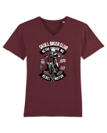 Biker Club Skeleton Tricou mânecă scurtă guler V Bărbat Presenter